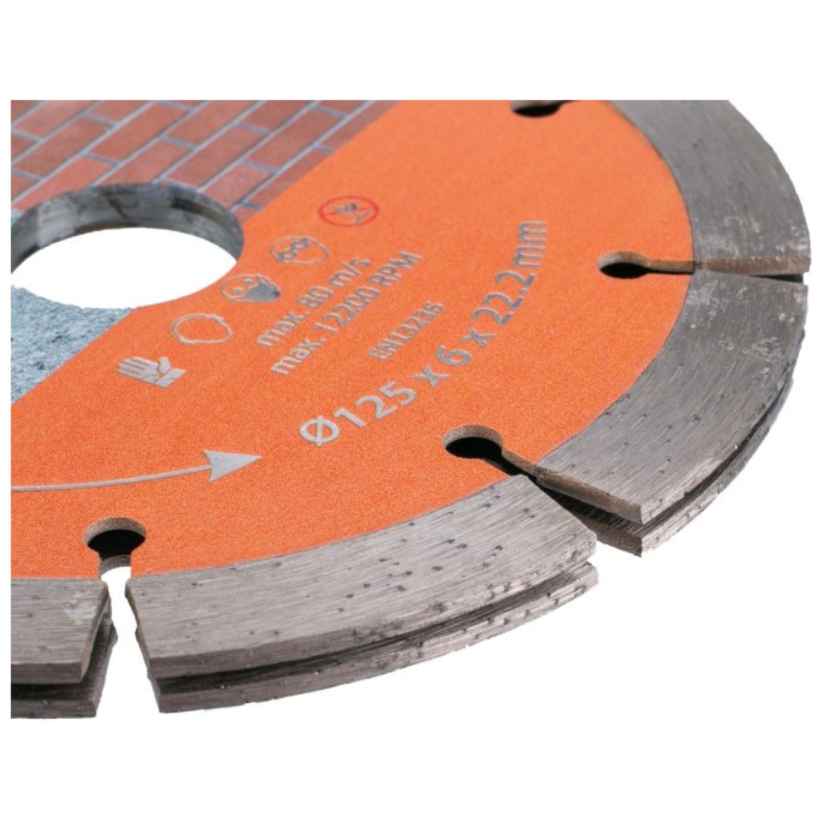 Diamantklinge FESTA segment dobbelt 125x6x22,2mm - Image 2