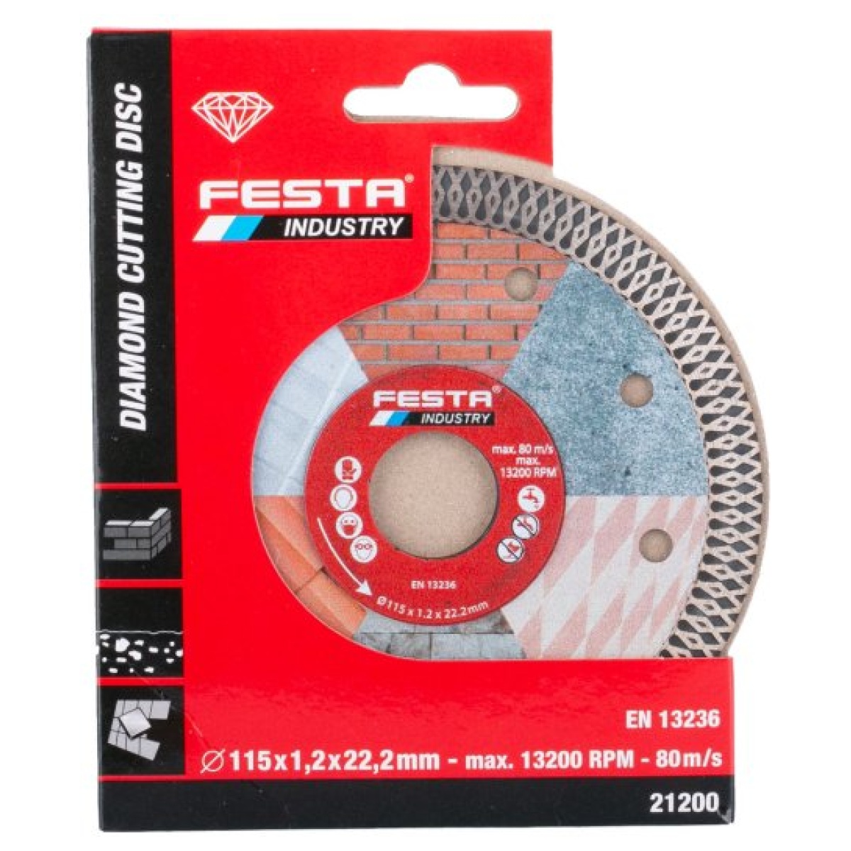 Diamantklinge turbo 125mm FESTA INDUSTRY - Image 2