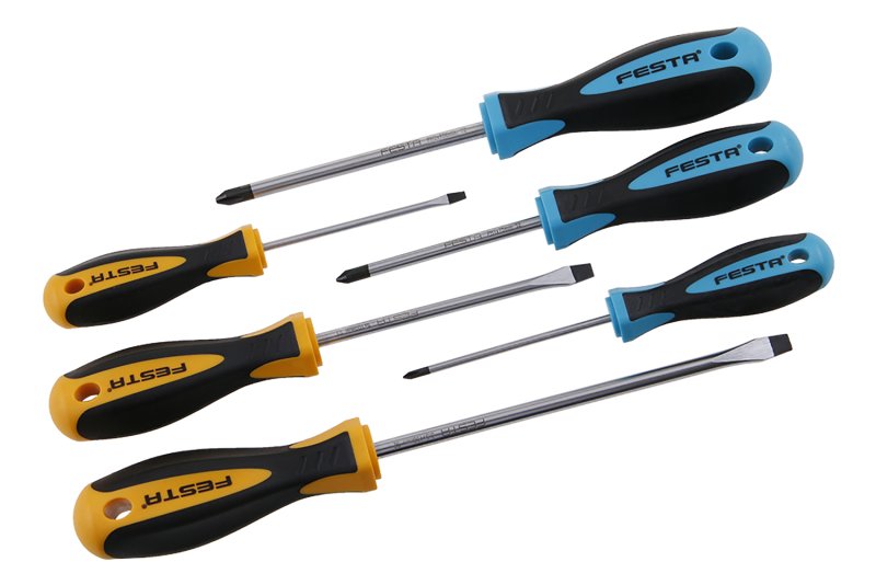 Skruetrækkersæt CrV 6 stk FESTA