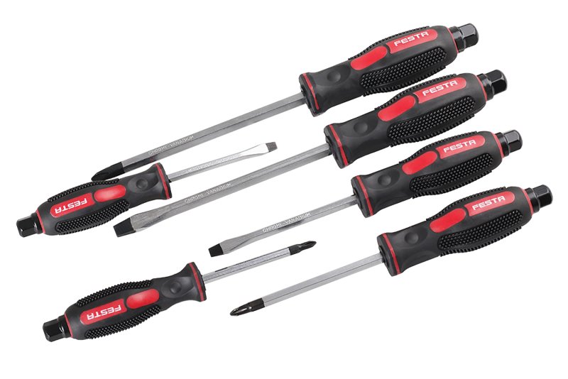 Slagskruetrækker CrV 5,6,8mm,PH 1,2,3